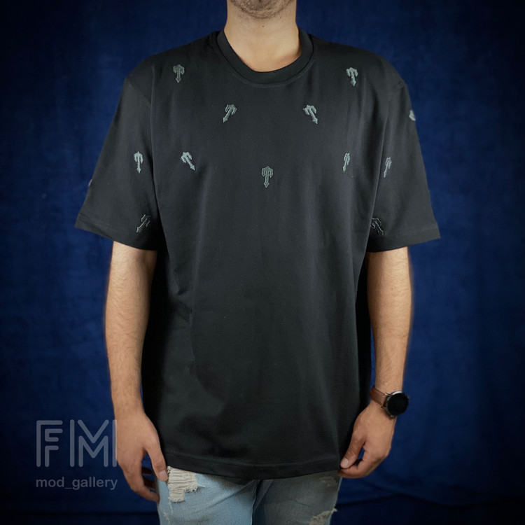 تیشرت گلدوزی trap مشکی